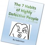 book cover - 7 habits of highly defective people by vadermon